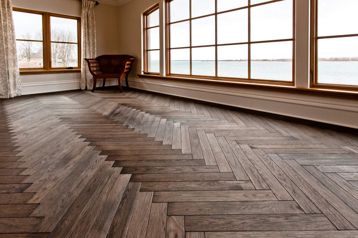 oak parquetry flooring